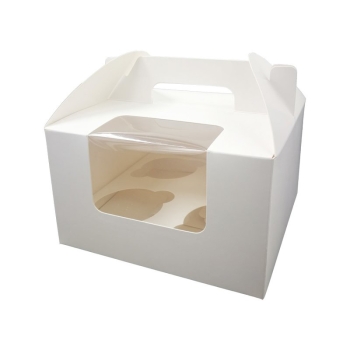 4er Cupcake Box mit Henkel